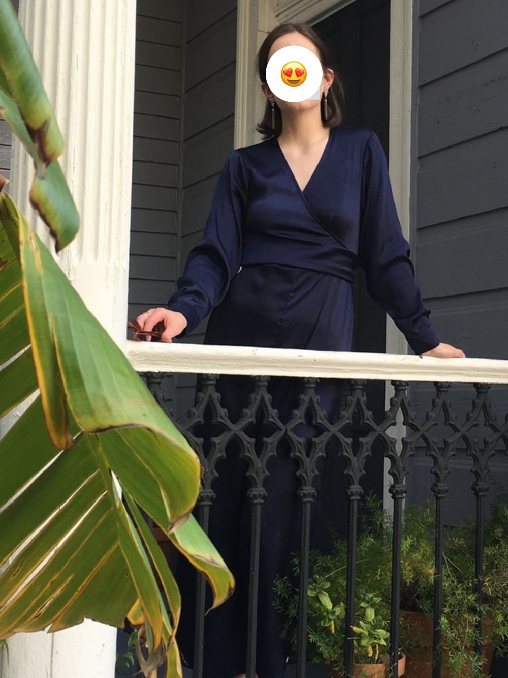 Luxe Navy Satin Wrap Jumpsuit